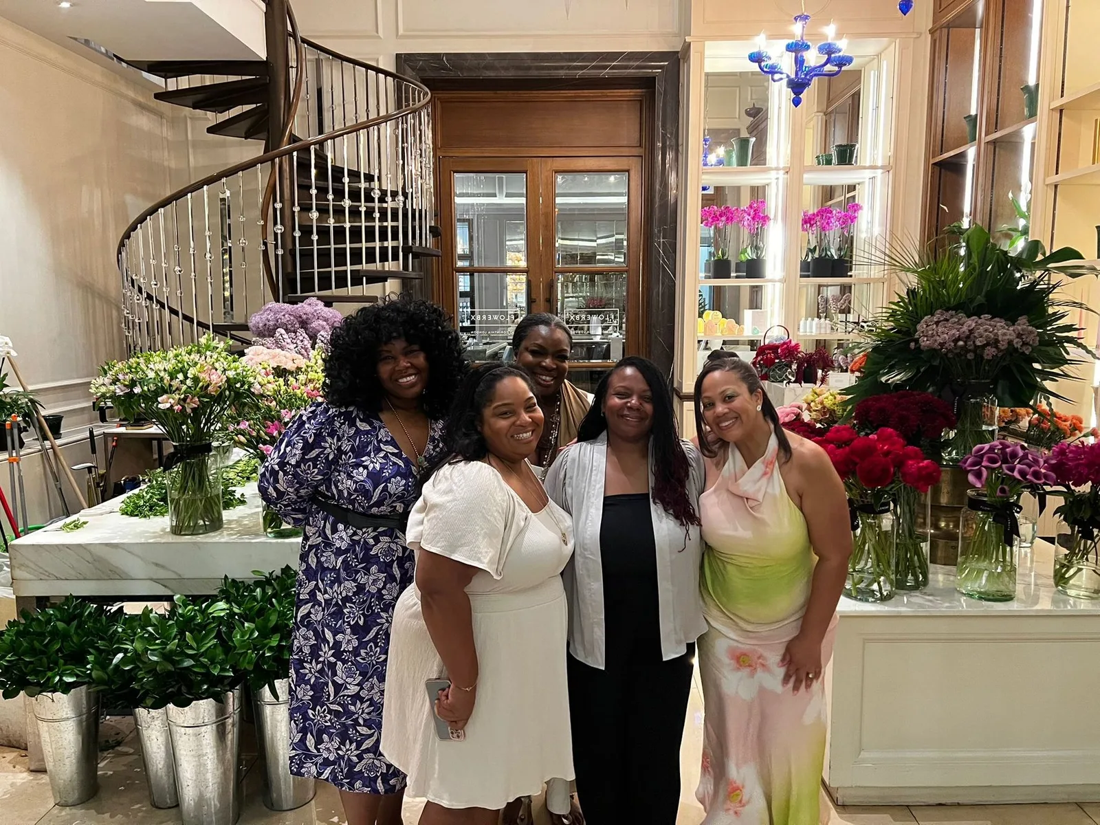 A group of Scary But Brave women together at their London retreat